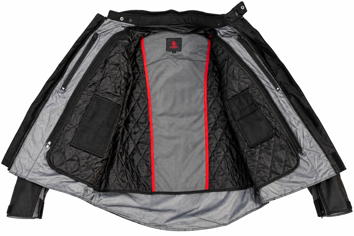 CAMPERA OKINOI NEGRA Y GRIS