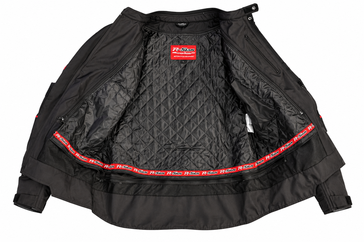 CAMPERA PROSKIN NEGRA Y ROJO