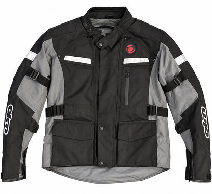 CAMPERA OKINOI NEGRA Y GRIS